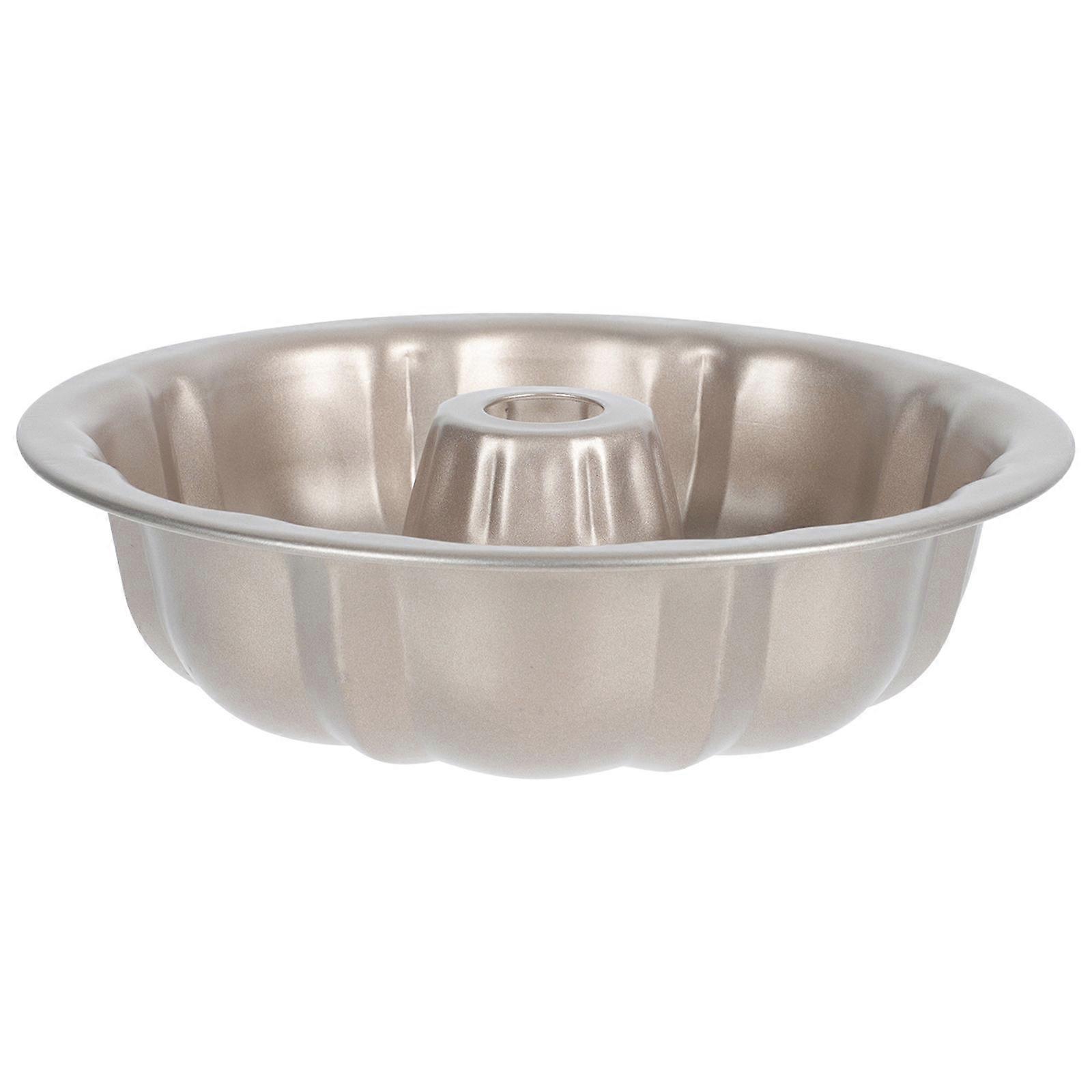 Nonstick Cake Pan Simple Design Practical Cake Mold 24x24cm Golden Kitchen Baking 1Pack