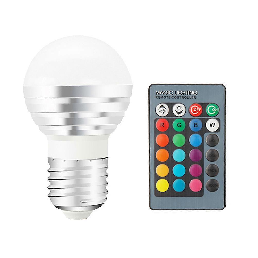 Led Rgb Bulb With Time Setting For Home Party Ktv Mood Ambiance Lighting 1Set