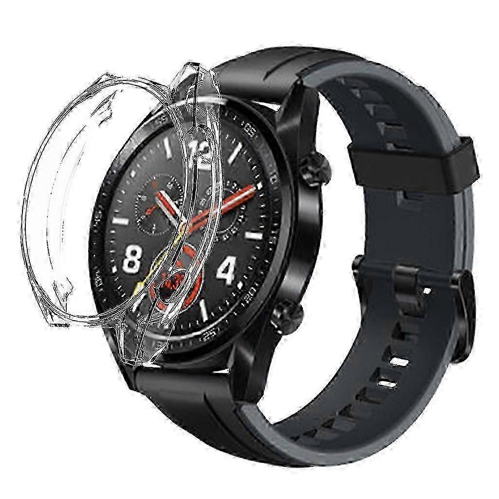 Clear Soft Silicone Case Cover For Huawei Watch Gt 46mmwith Screen Protector Fz