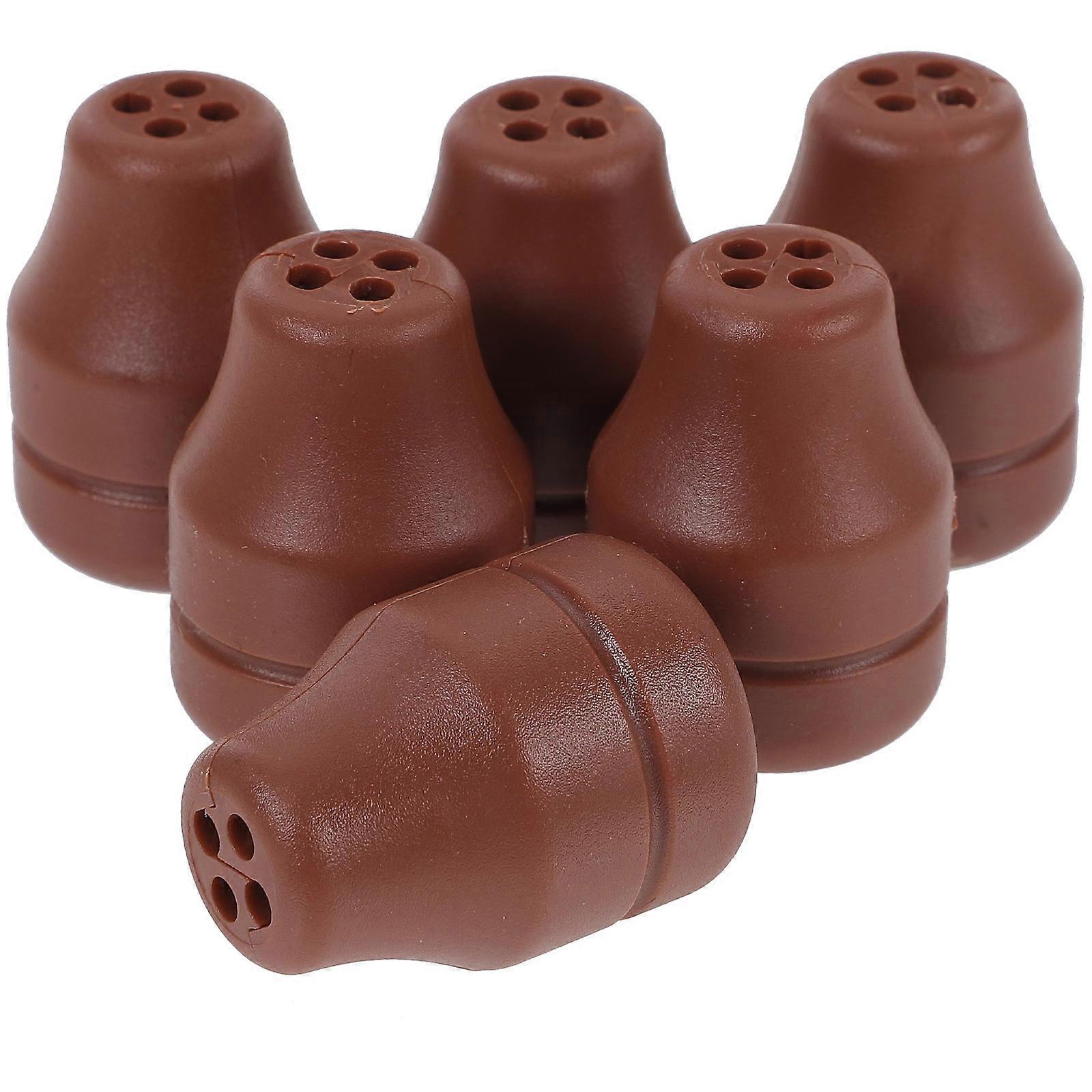 Window Blind Cord Knobs Plastic Pull End for Blinds 6Pcs Chocolate
