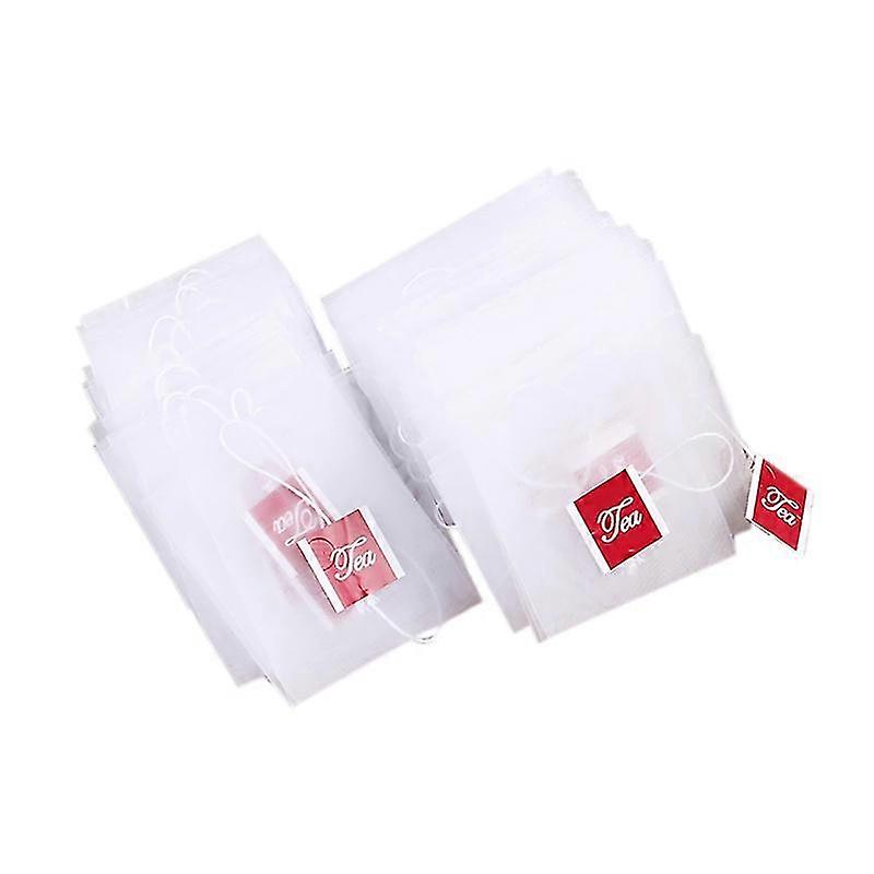 100 stk tomme teposer poser med strengforsegling 6,5 x 8 cm nylon filterpapir