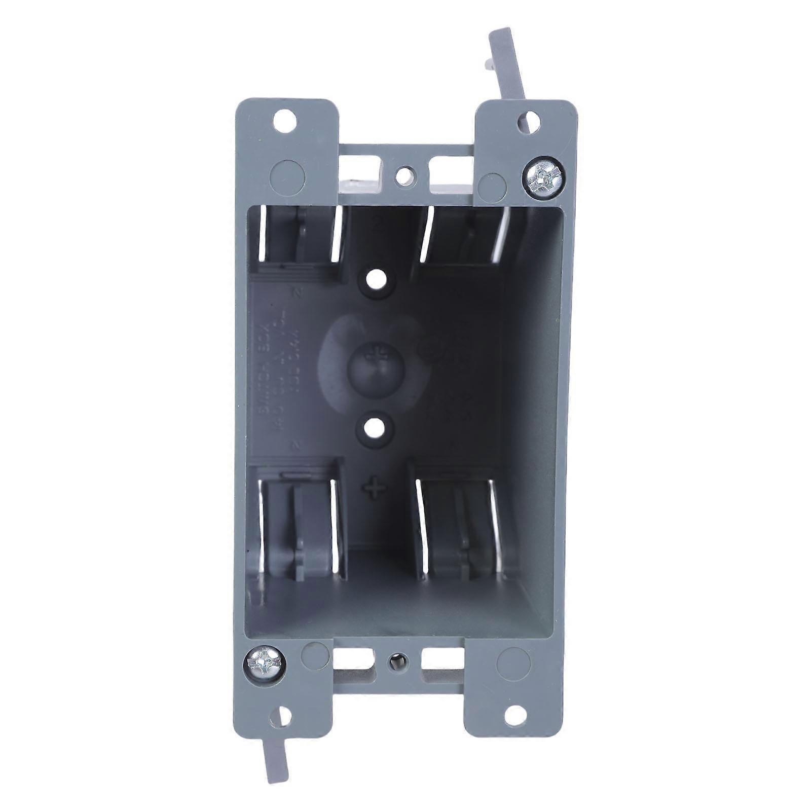 Single Gang Junction Box for Home and Office Wiring Projects ABS Materials with Fire Resistant Properties Designs Multicolor