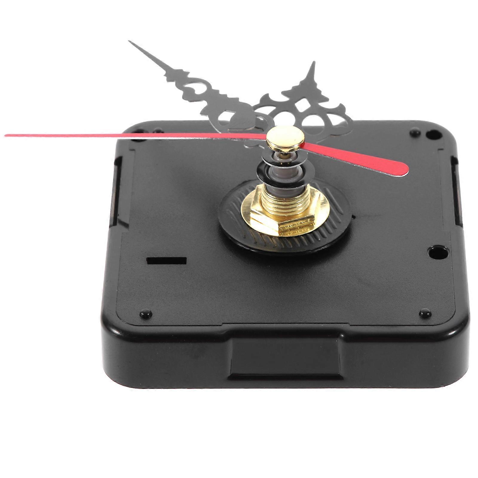 Black Plastic Clock Movement Mechanism for Replacement DIY Repair Parts Suitable for Various Scenes