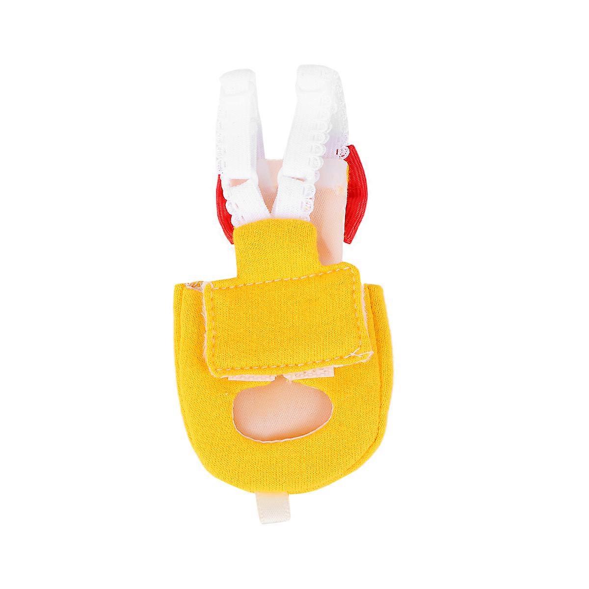 Yellow Bird Diaper Flight Suit Made of Comfortable Cotton for Parakeet Cockatiels and Similar Size Birds Highly Absorbent
