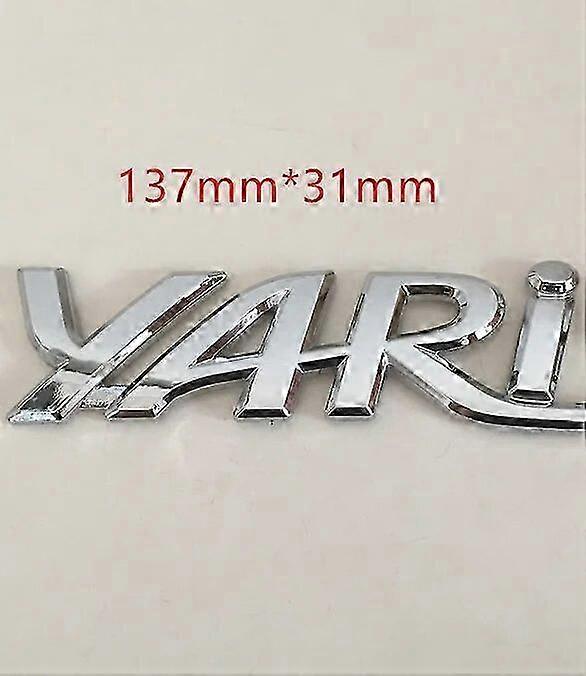 2025 1pcs 3D ABS vitz VVTI D4D HILUX HIACE car Letter Emblem Rear tail trunk Decals badge sticker Decal styling auto Accessories