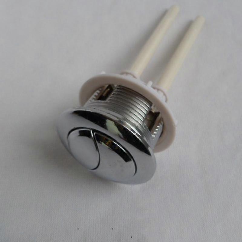 38 48 58mm Dual Push Button Flush Toilet Water Tank Double Crescent Shape 2 Rods