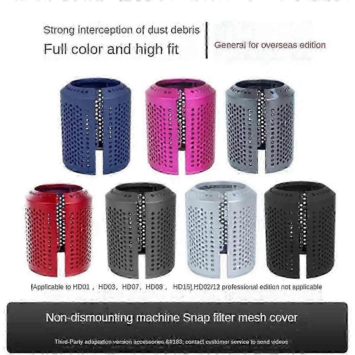 Hair Dryer Filter Cover Replacement for Dyson Supersonic HD01, HD03, HD08 & HD15 - Outer Filter Accessory for Optimal Performance