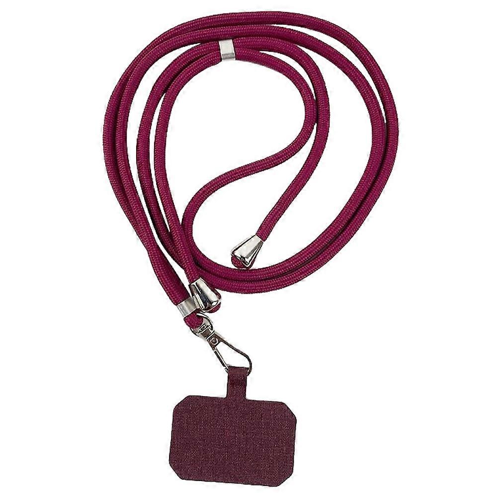 Cordino a tracolla per telefono cellulare Tracolla regolabile in poliestere da 5 mm di spessore con linguetta, lunghezza totale