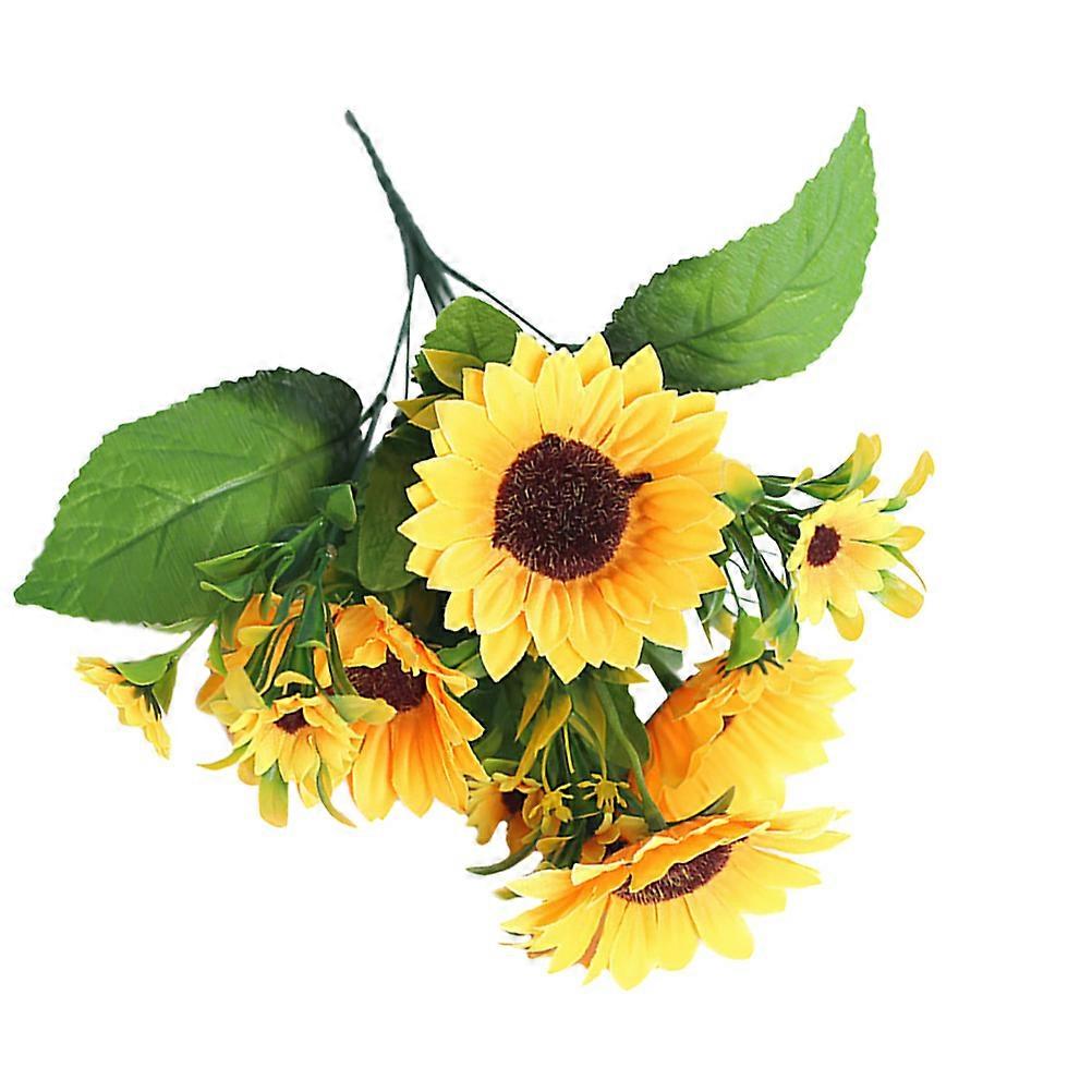 باقة عباد الشمس نابضة بالحياة ديكور متجر 33X25 سم مذهل 1 عبوة