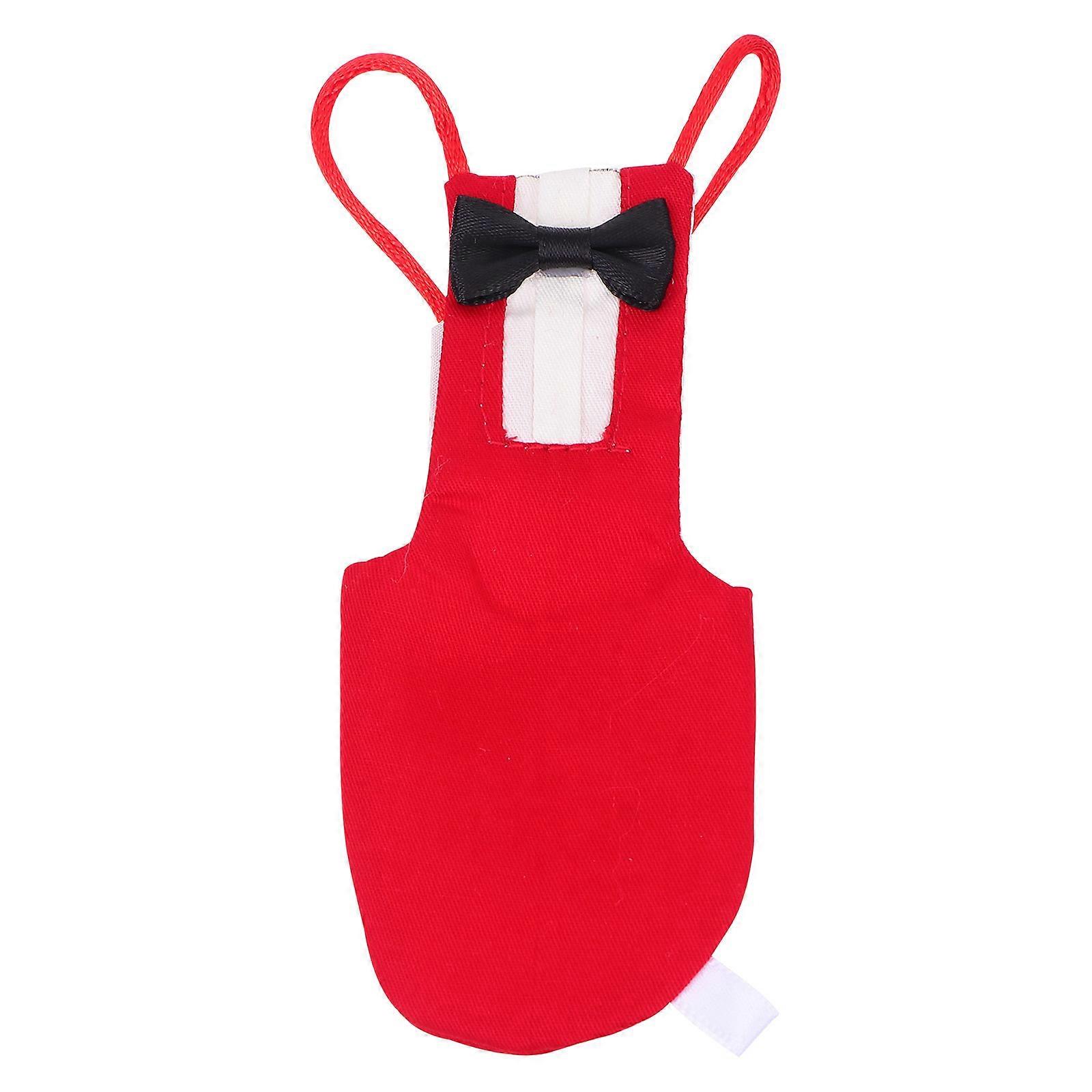 Lightweight And Safe Parrot Diaper Flight Suit For Small Birds In Elegant Red Designed For Bird Owners 1Pcs