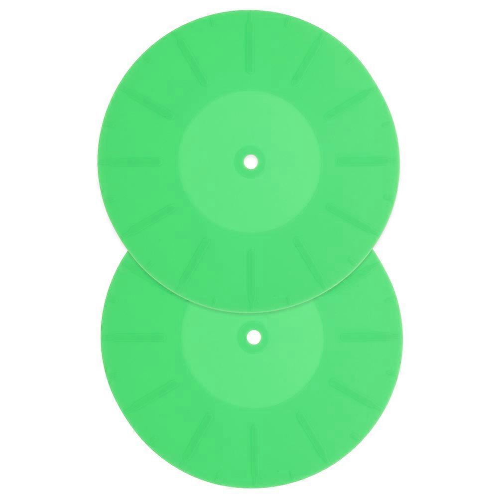 Record Player Accessories Square Slipmats Green 170mm Anti-Static Technology For Music Listening Vinyl Enthusiasts 2Set