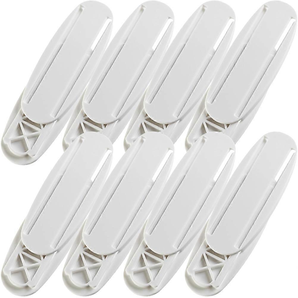Power Strip Holder Punch Free Adhesive Socket Organizer for Home Use White PP Material