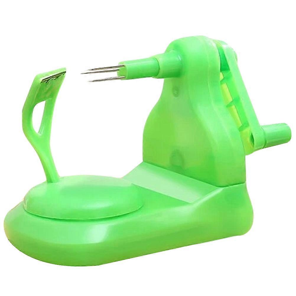 Manual Fruit for Kitchen Use Made of Stainless Steel and Plastic Green Color Easy to Clean and 7.5 inches