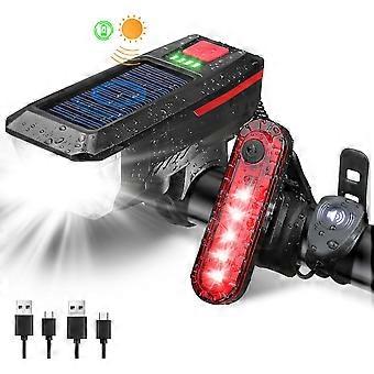 2025 Newest Bicycle Accessories - USB Rechargeable Light Set, Lock, Cup Holder