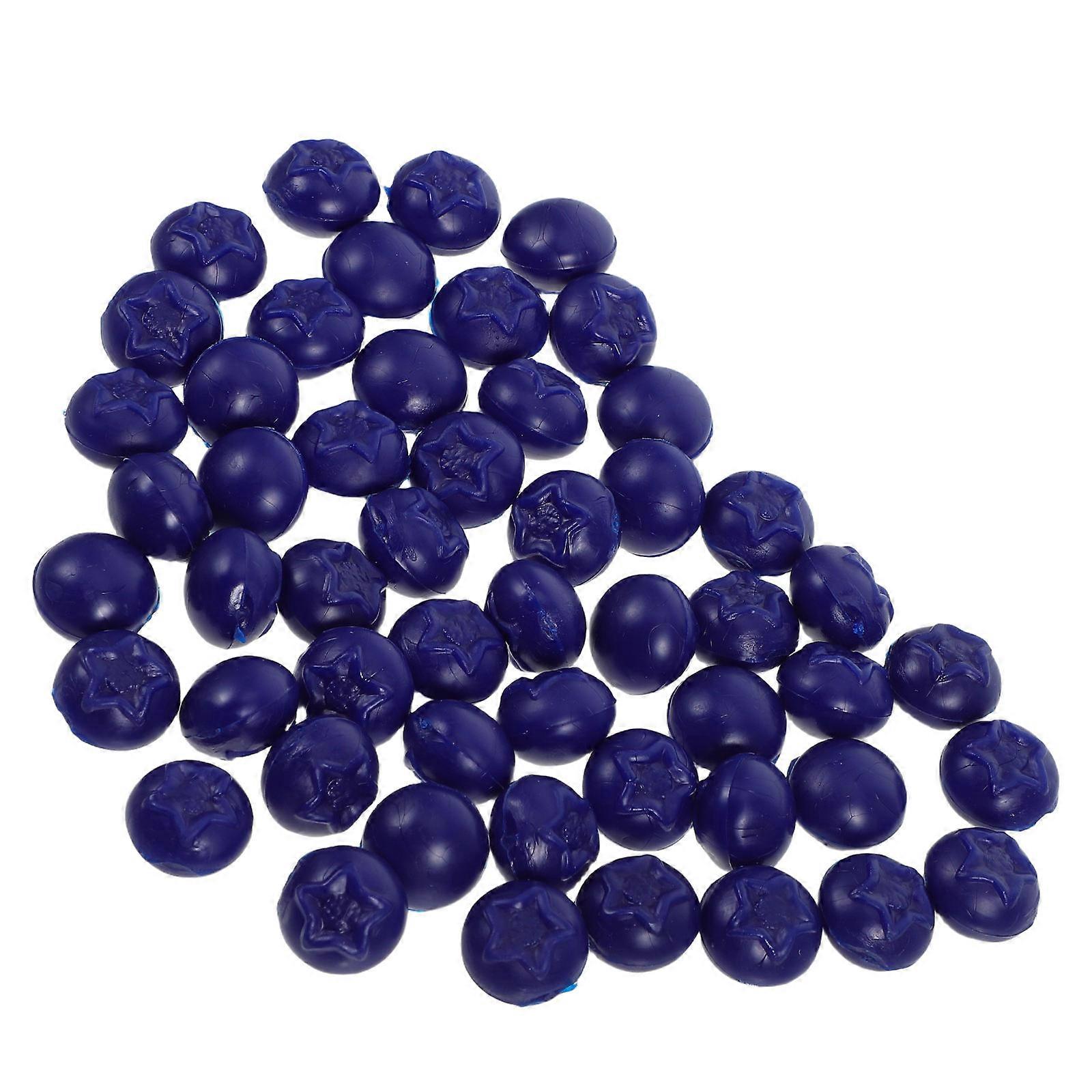 Simulated Blueberries For Fruity Displays And Kitchen Accents In Resin Material 50Pcs