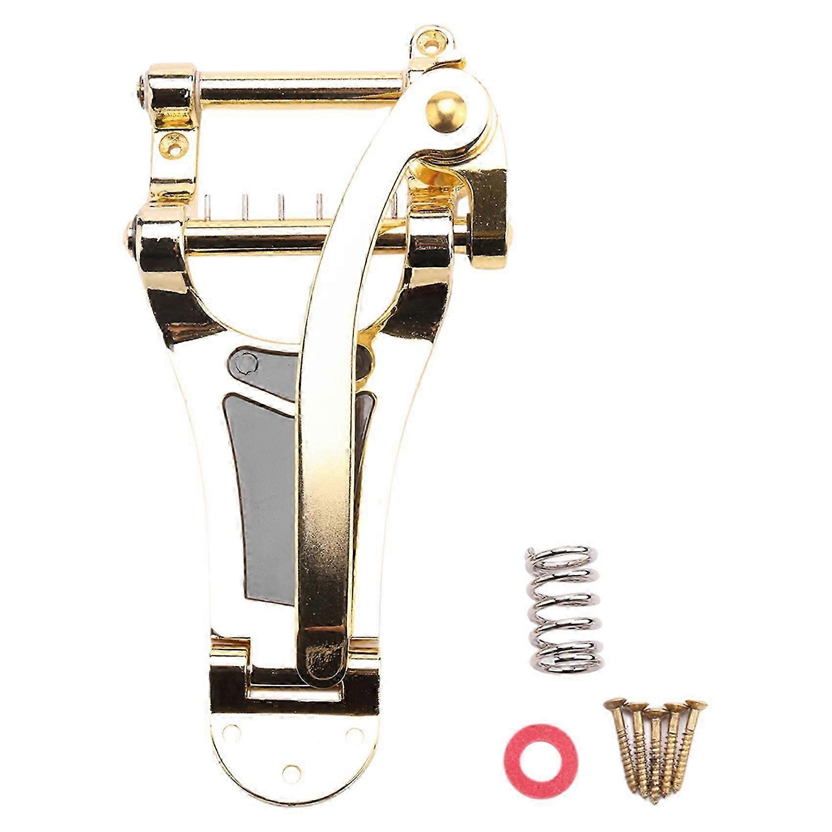 Vibrato Bridge Tailpiece B7 Gitara jazzowa do Gibson Bigsby Gold