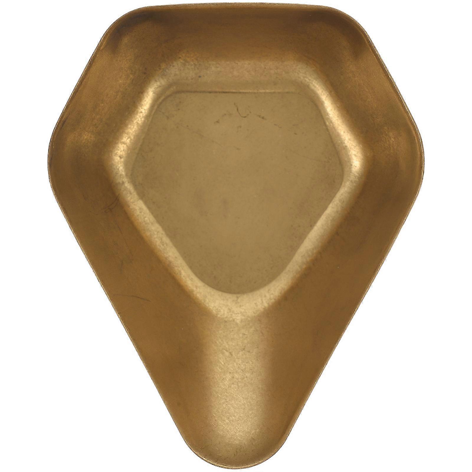 Precise Weighing Coffee Bean Dosing Tray Espresso Tools Golden Round Sleek Design 1Pcs