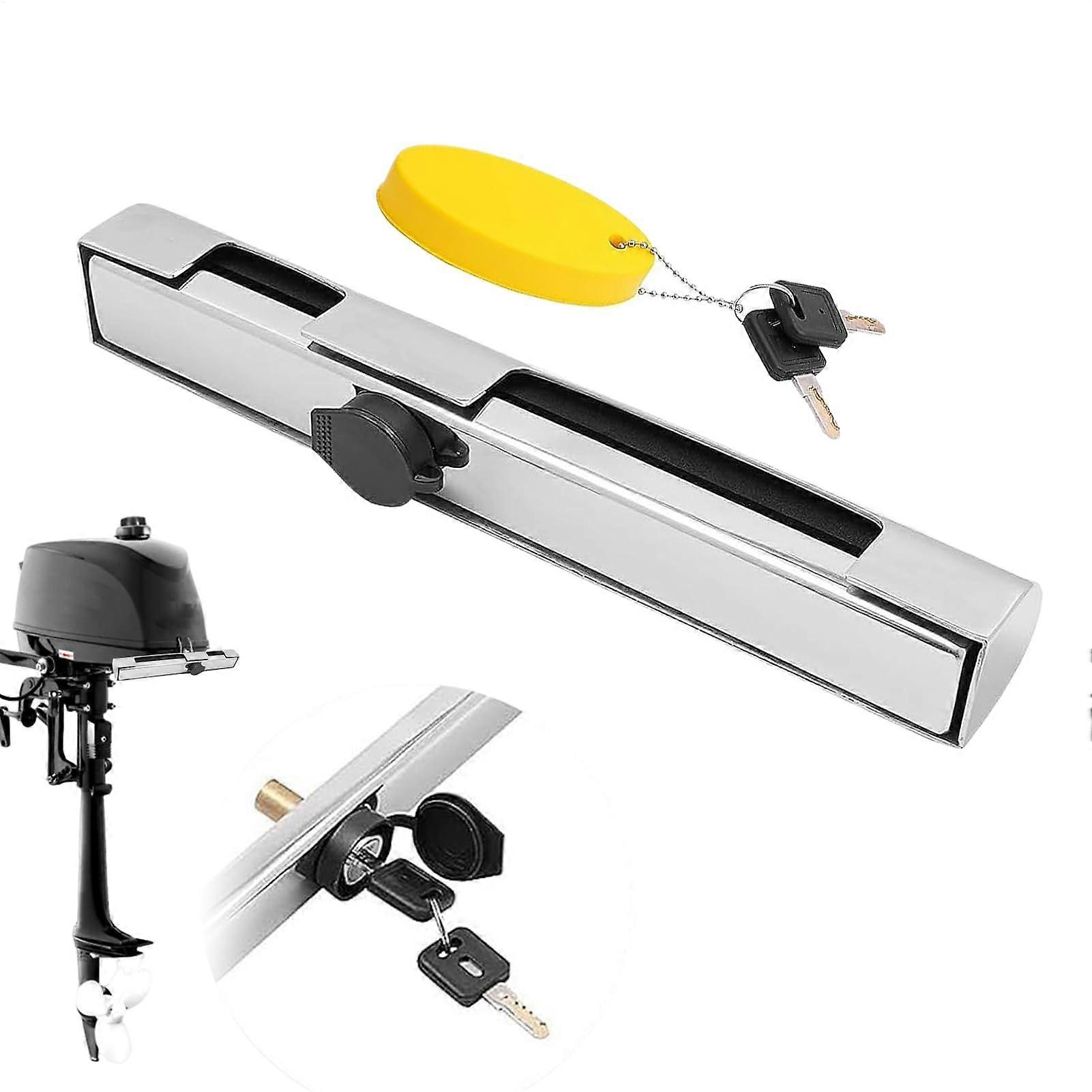 Outboard Motor Lock Stainless Steel Adjustable Security with Key