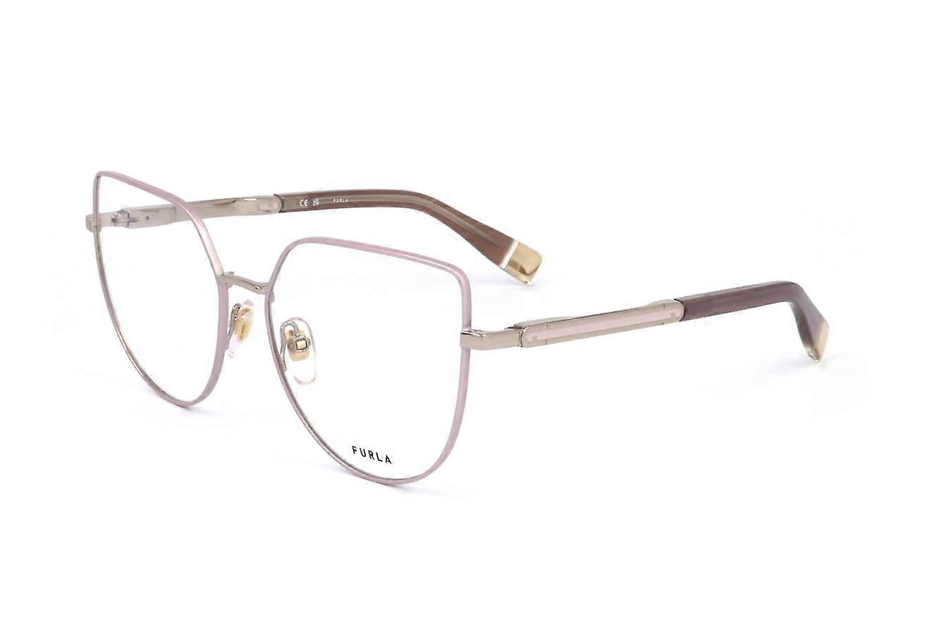 Eyewear Frames Furla VFU673 0E59 SHINY RED GOLD W COLOURED PART 55/16/135 WOMAN