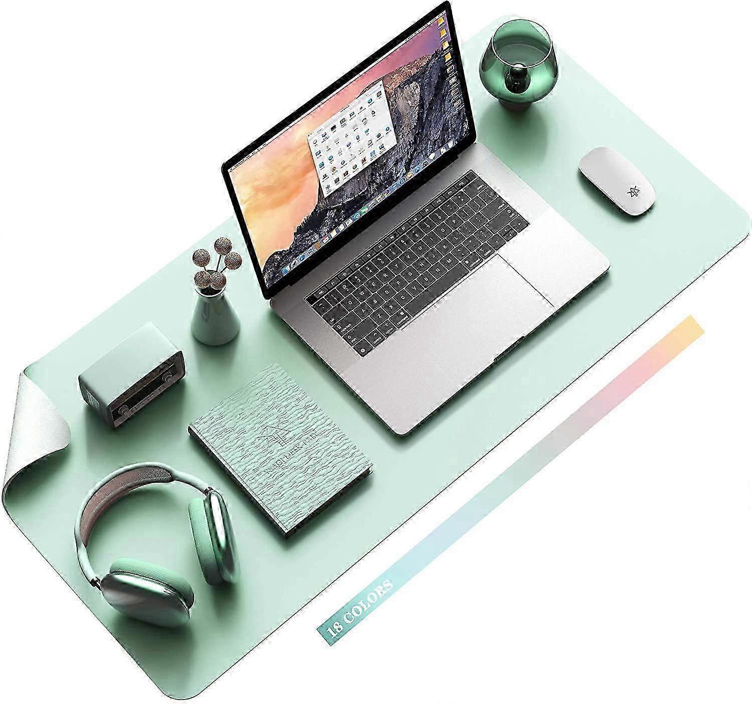 Ultra-Thin Non-Slip PVC Leather Desk Pad - Waterproof Table Protector for Laptop, Office & Home Use, Enhanced Surface & Style