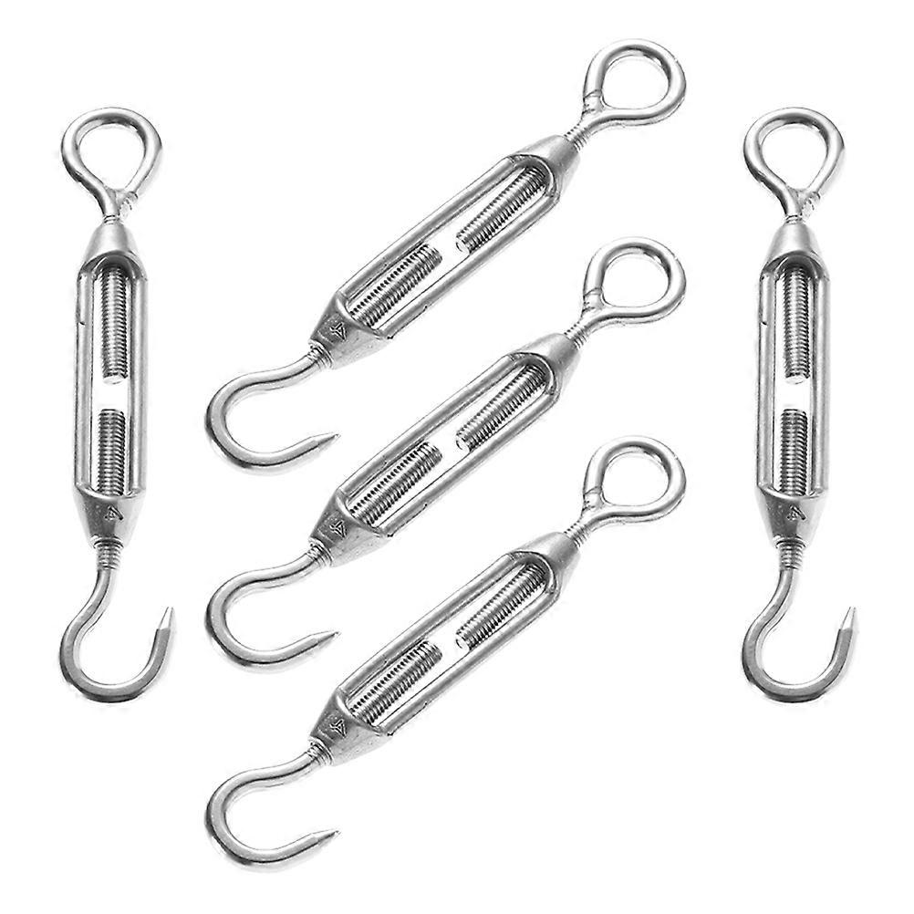 Stainless Steel Turnbuckles with Eye Screw Hooks for Wire Rope Tensioning – Heavy Duty Hardware for Construction and DIY Projects