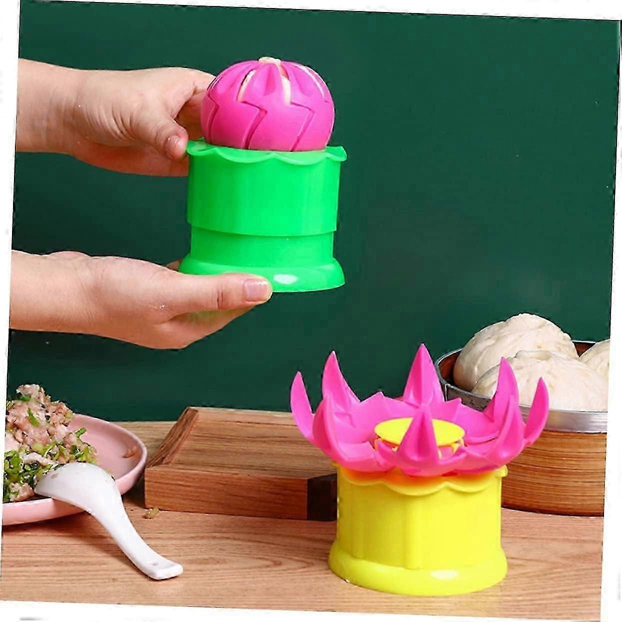 4 pcs Steam Bun Mold Kitchenware Easy Pastry Making Large Size