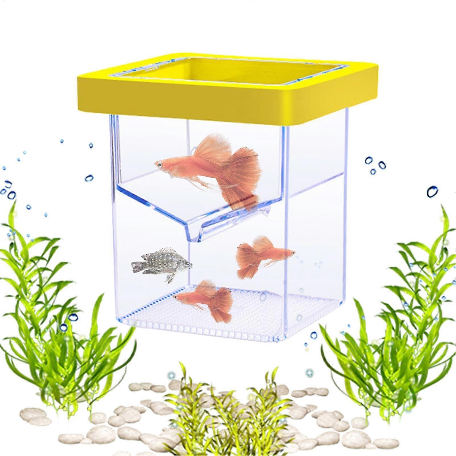 Fish Incubator Breeder Box for Fish Mobile Suction Aquarium Breeding Box Fish Breeding Box Incubator Box