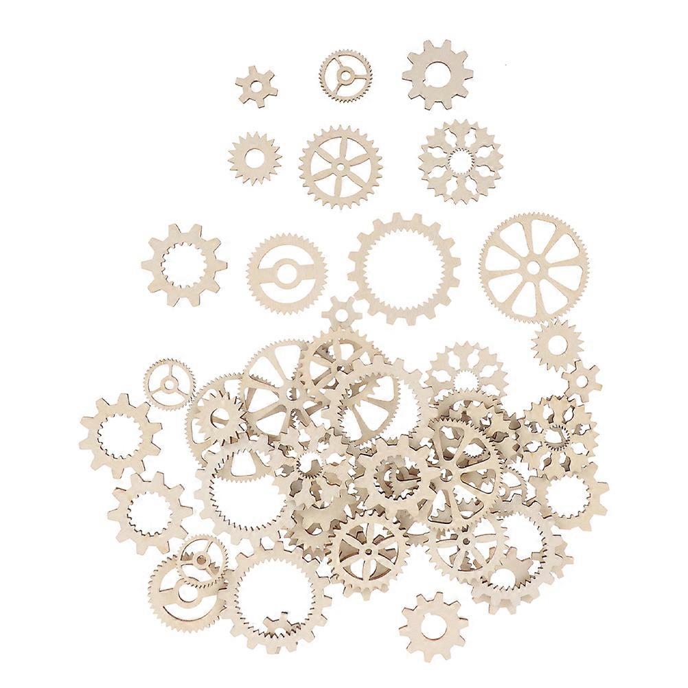 Wooden Craft Wheels for DIY Projects and Home Decor Beige Color Wood 100 Pieces