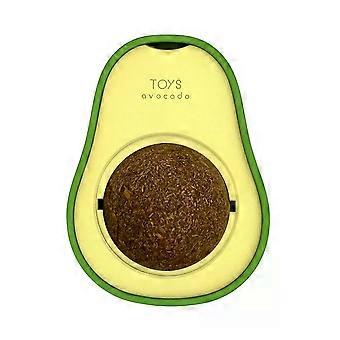Creative Pet Avocado Ball Catnip Toys Rotating Mini Mint Natural Mint Teeth Cleaning Toy Game Moth Cleaning Supplies