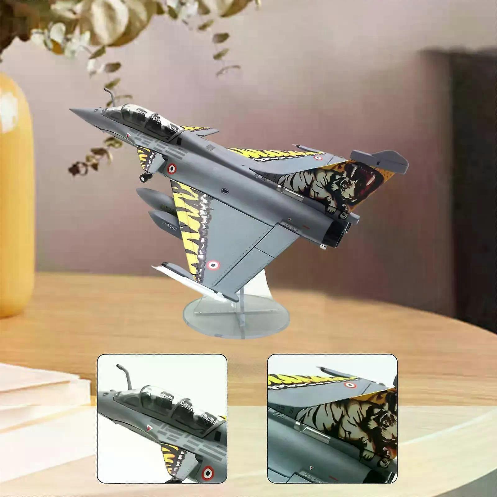 1/72 Rafale B Fighter Model Simulation with Display Stand for Home Shelf Bar