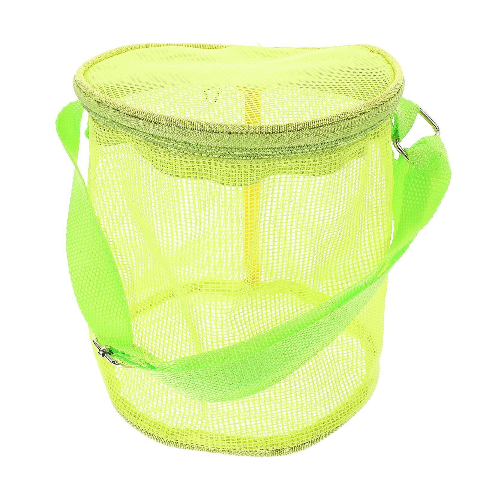 Outdoor Mesh Beach Bag with Large Capacity Storage Bucket for Sand and Accessories – Portable and Easy to Use for Beach, Camping, and Outdoor