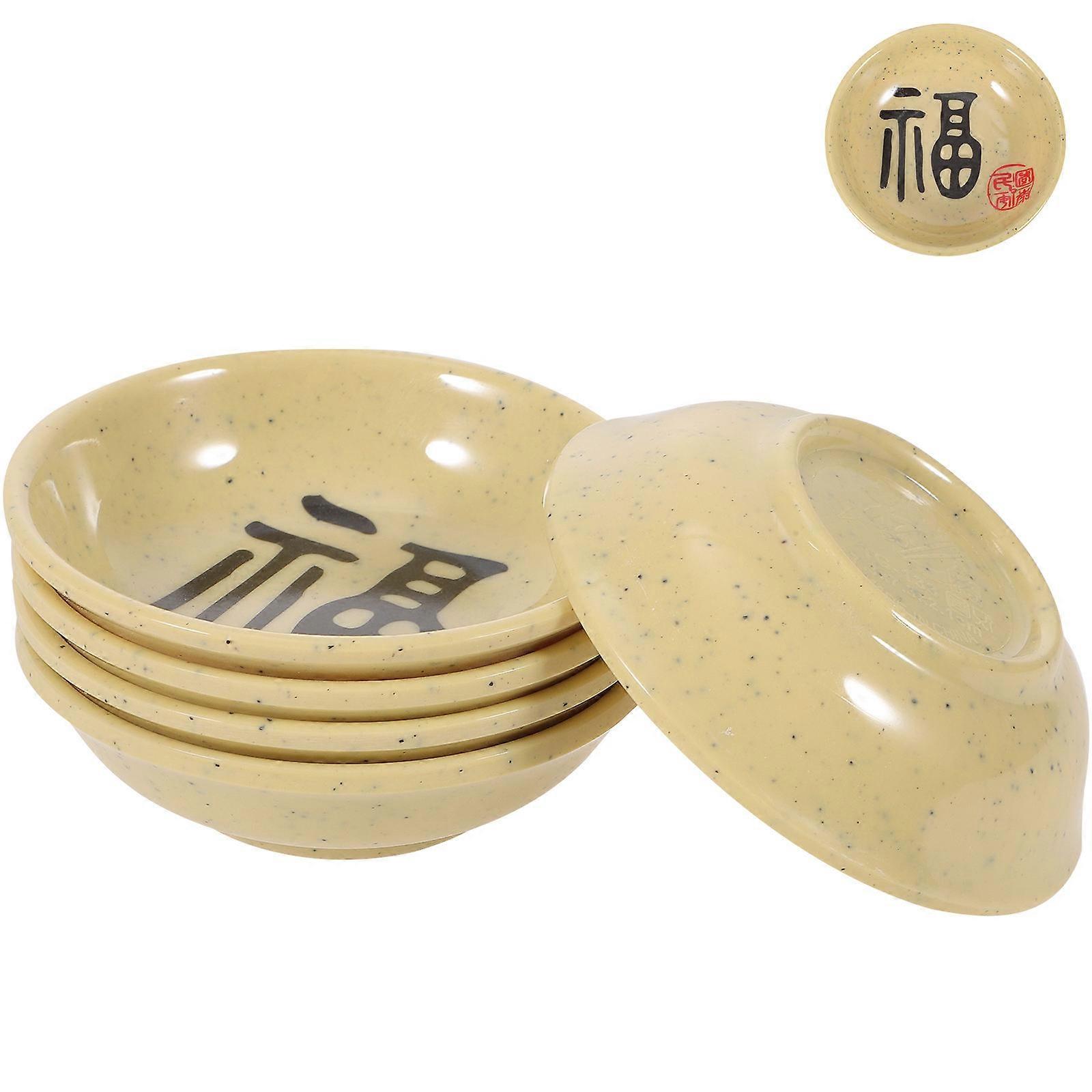 Elegant 5Pcs Seasoning Plates For Tableware In Assorted Color Suitable For Home Use Holding Sauces