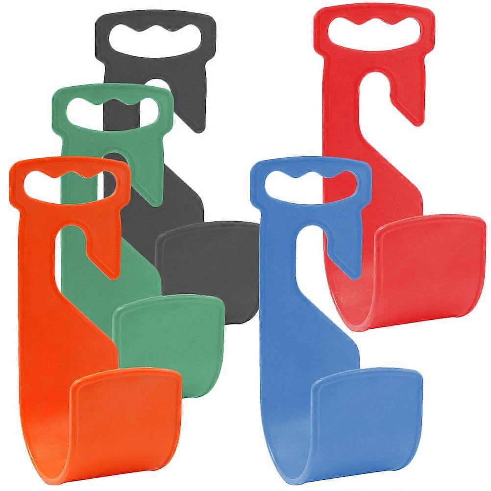 ABS Durable Hose Hanger for Home Use Sturdy Wall Mountable Storage Rack 5 Pieces