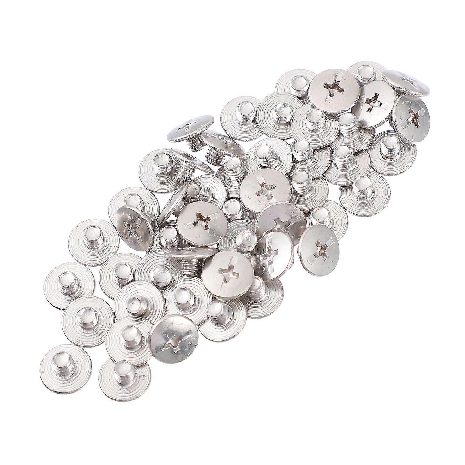 50 Sets Round Binding Screw Nuts For Document And Photo Album Crafting Stainless Steel Fasteners Designed For Adults