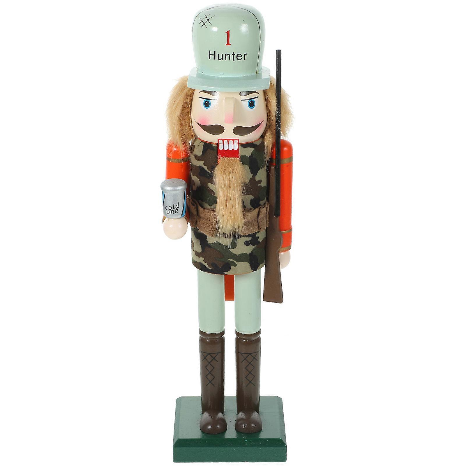 Multi Colored Nutcracker Decoration Soldier Shape For Christmas Ornamentation 36CM 1Set