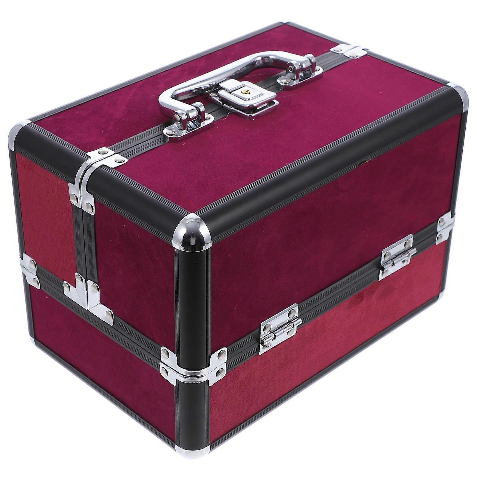 Makeup Organizer Portable For Women With Dual Opening Design And Spacious Storage For Travel Or Daily Use 1Set