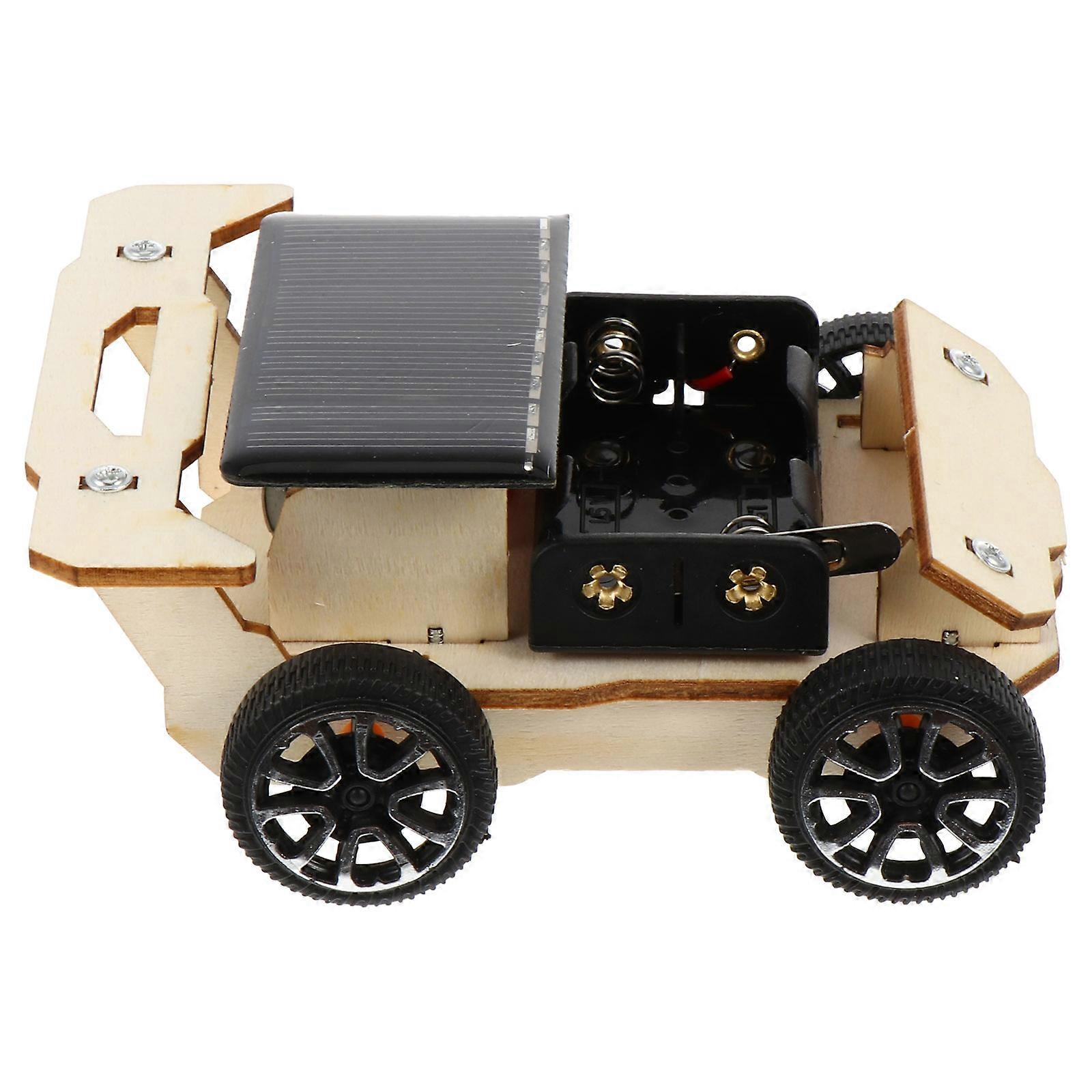 DIY Solar Energy Powered Kids Toy Mini Car Shape Perfect For Science Experiments Assorted Color 1 Set