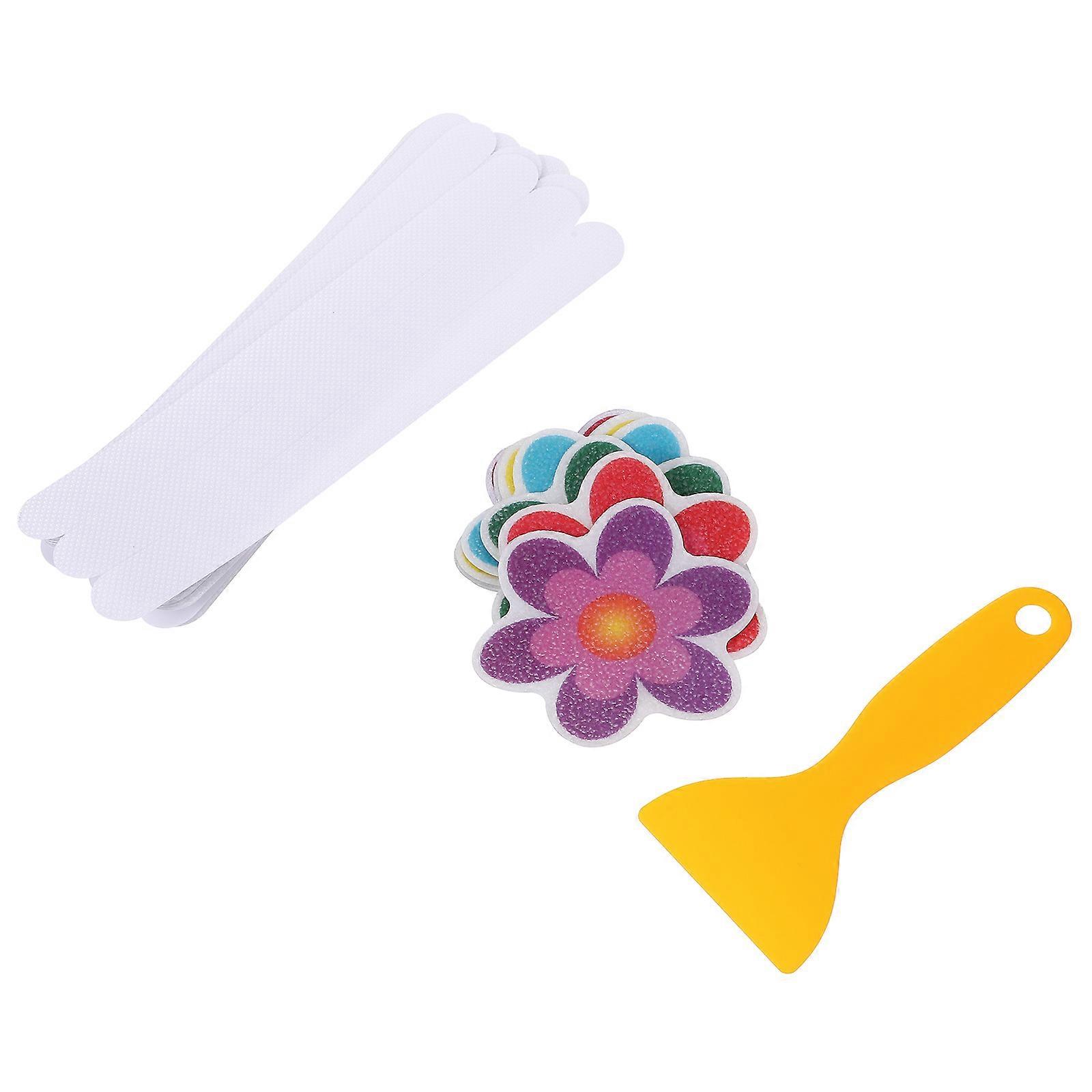 Non Slip Bathtub Stickers for Home Use Assorted Color PEVA Decorative Shower Grip Stickers 10 Count