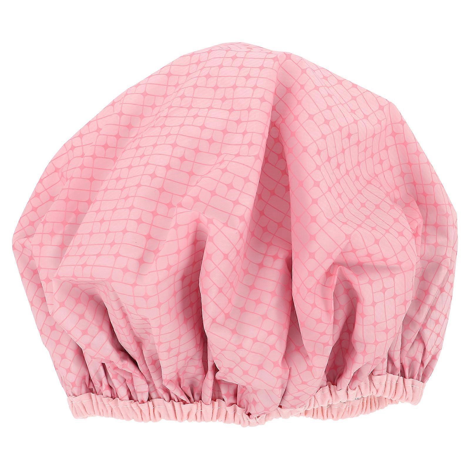 Double Layer Thickened Hair Care Heating Cap For Salon Use In Pink Color Designed For Hair Dye Application 1Pack