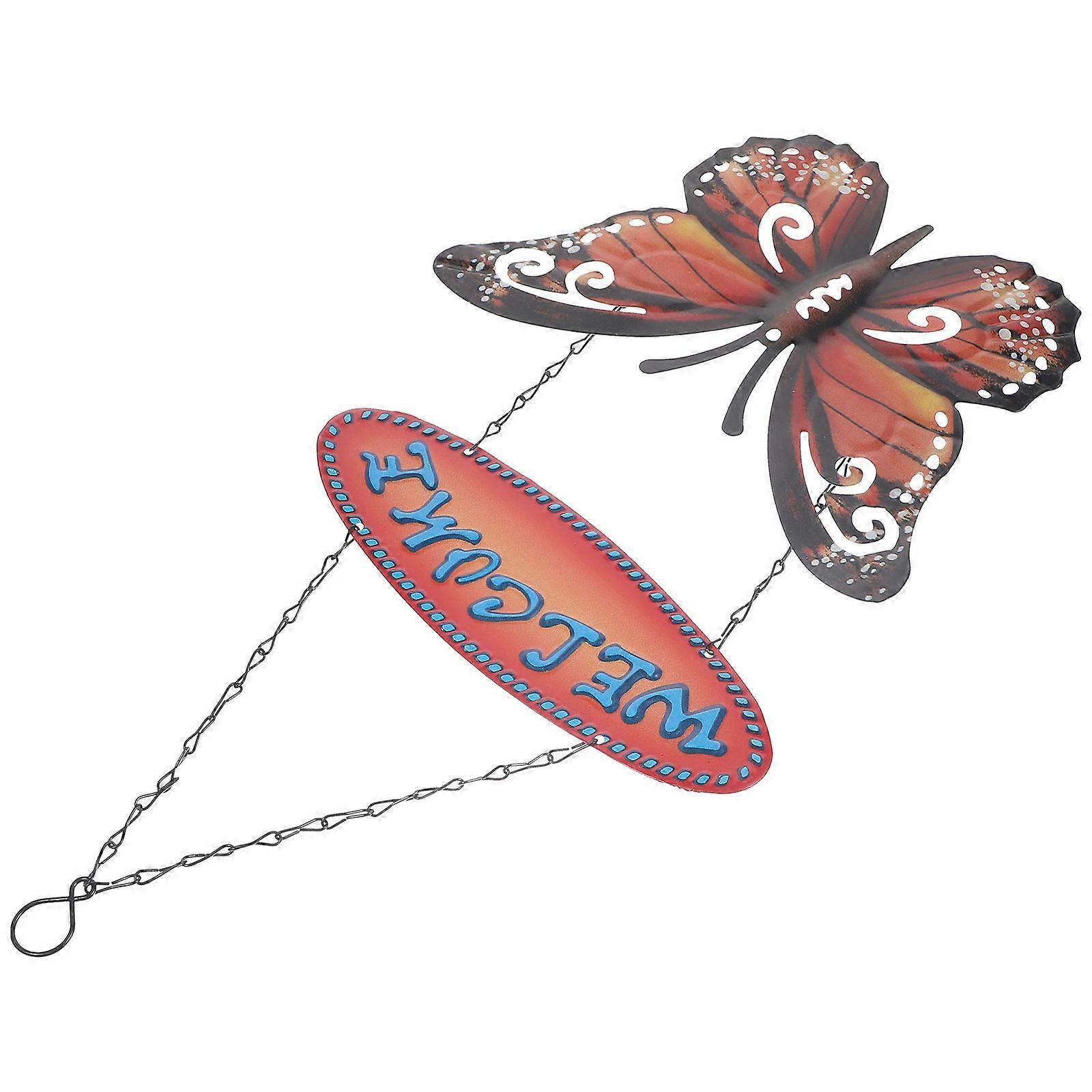 Door Decoration Welcome Hanging Pendant For Bars And Shops Brown Retro Wall Decoration 1Pack