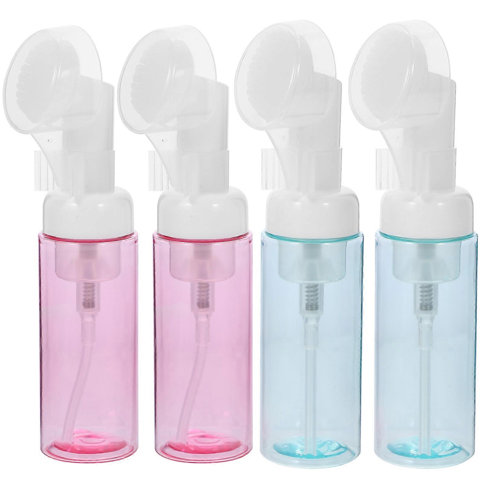 4 Pack Portable Foam Pump Bottles Refillable Travel Containers for Shampoo, Soap, Lotion – Lightweight, Leak Proof Dispenser for Home & Travel Use