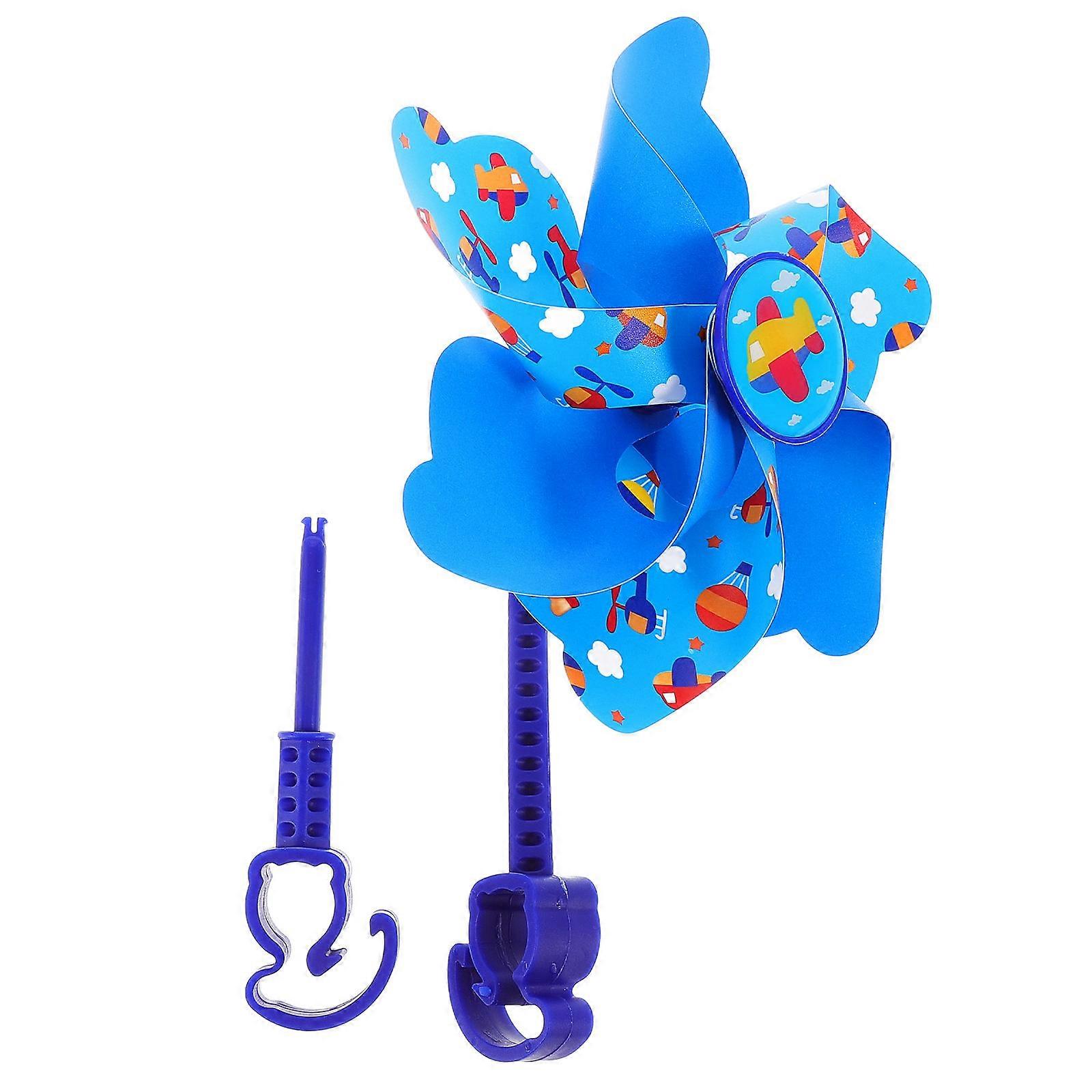 2 Sets Colorful Bike Handlebar Pinwheel Decoration Windmill Accessories for Bicycles Scooters Tricycles Durable Stylish Cycling Accessories for Fun