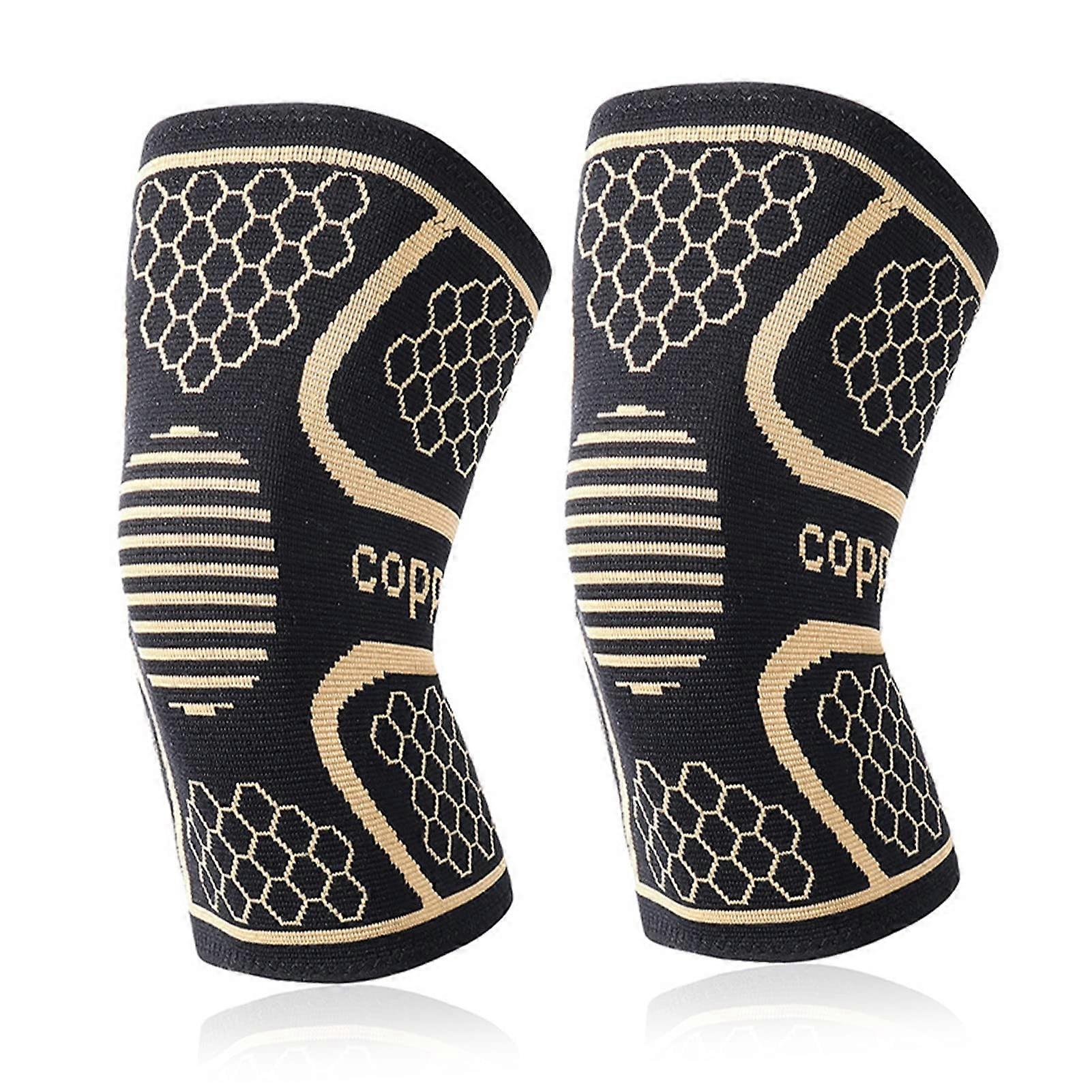 Knee Bandage, One Pair, Breathable Knee Support for Cycling, Size Large, Comfortable Stress Relief