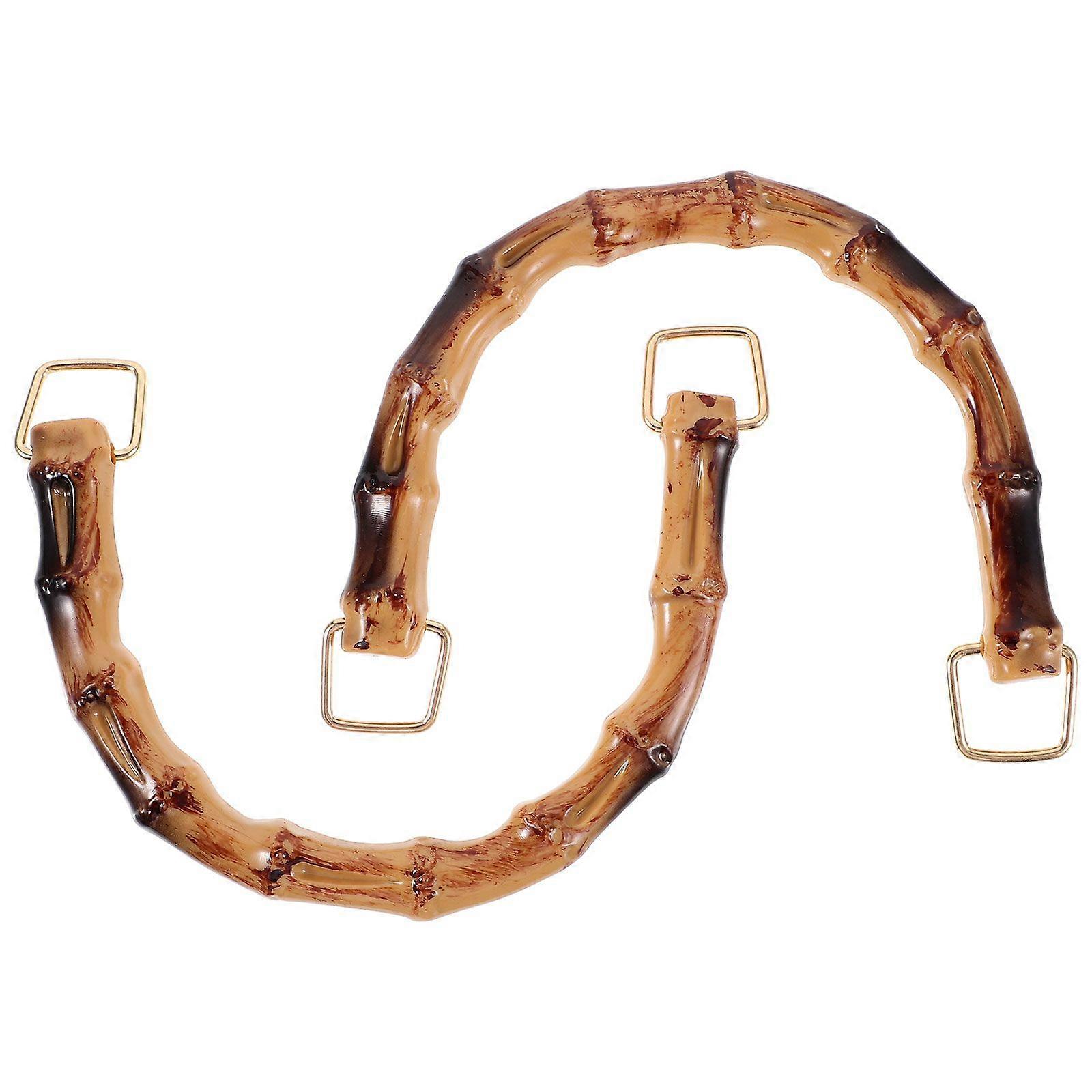 2Pcs DIY τσάντα μπαμπού κοινές λαβές Chic τσάντες λαβές αντικατάστασης DIY αξεσουάρ