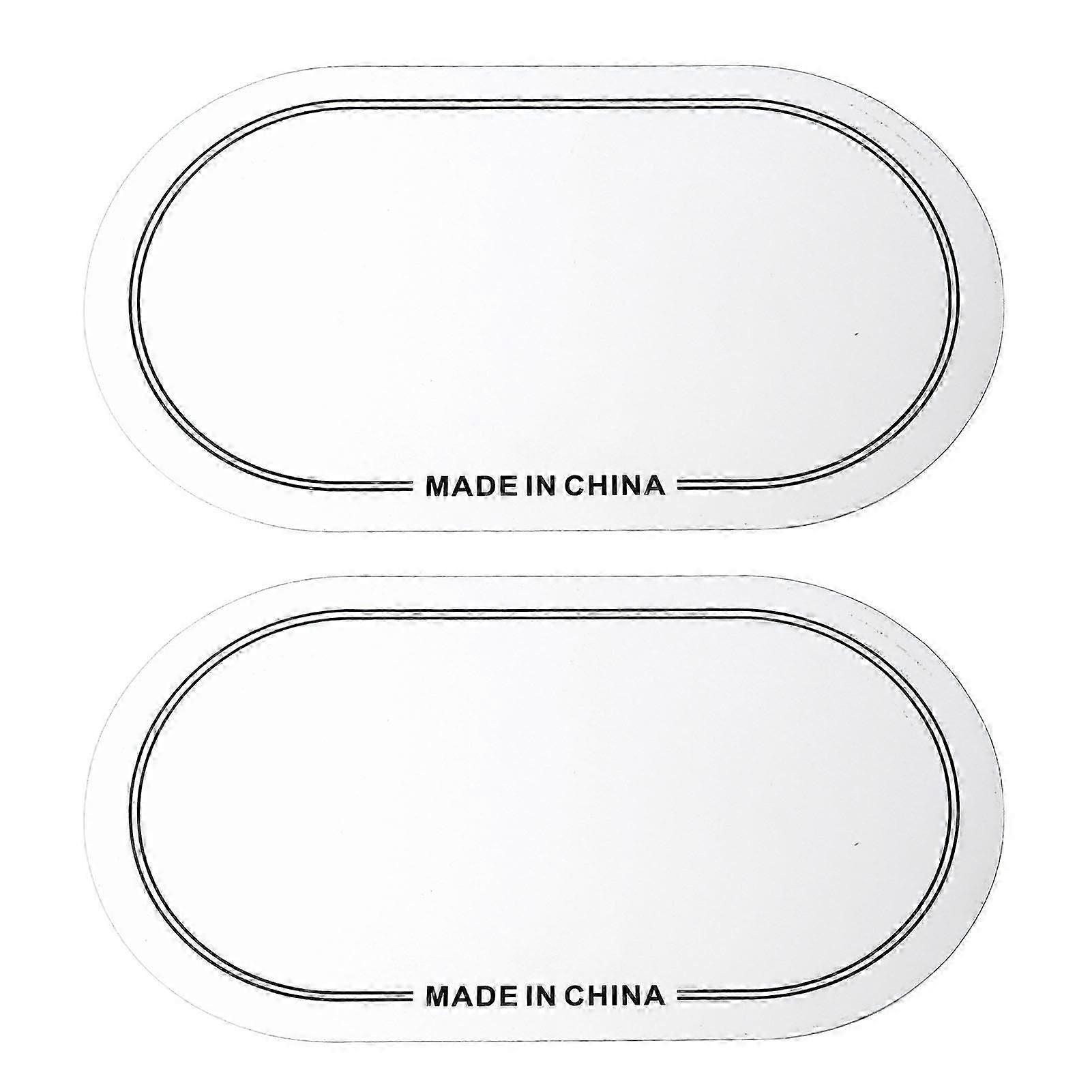 2PCS Drum Head Patch PET Wear Resistant Drumhead Patch Protector for Practice Performance Double Pedal White