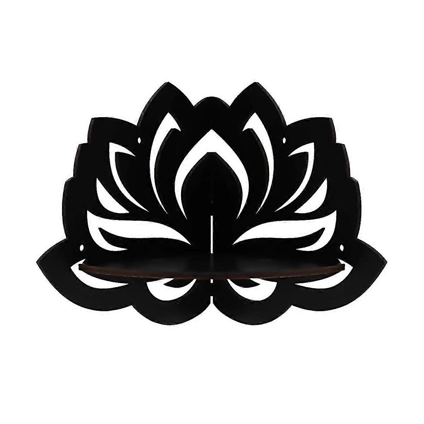 For lotus floating corner shelf gothic decoration wall hanging shelf