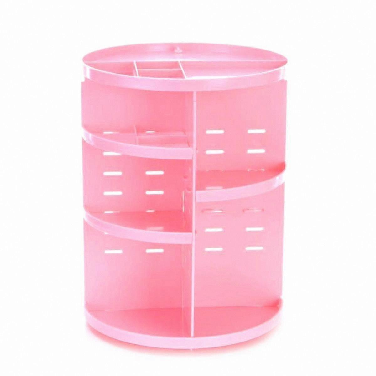 Adjustable 360° Rotating Makeup Storage Organizer with Spacious Capacity for Cosmetics and Accessories