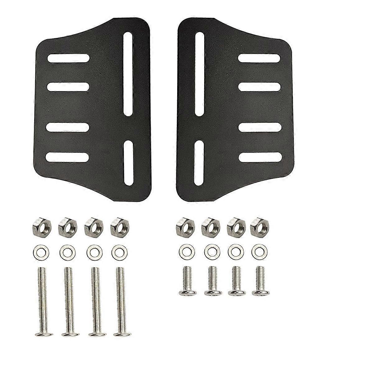 2PCS Heavy Duty Bed Frame Adapter/Connector Plate for Headboard, Adjustable Metal Frame Modification Brackets