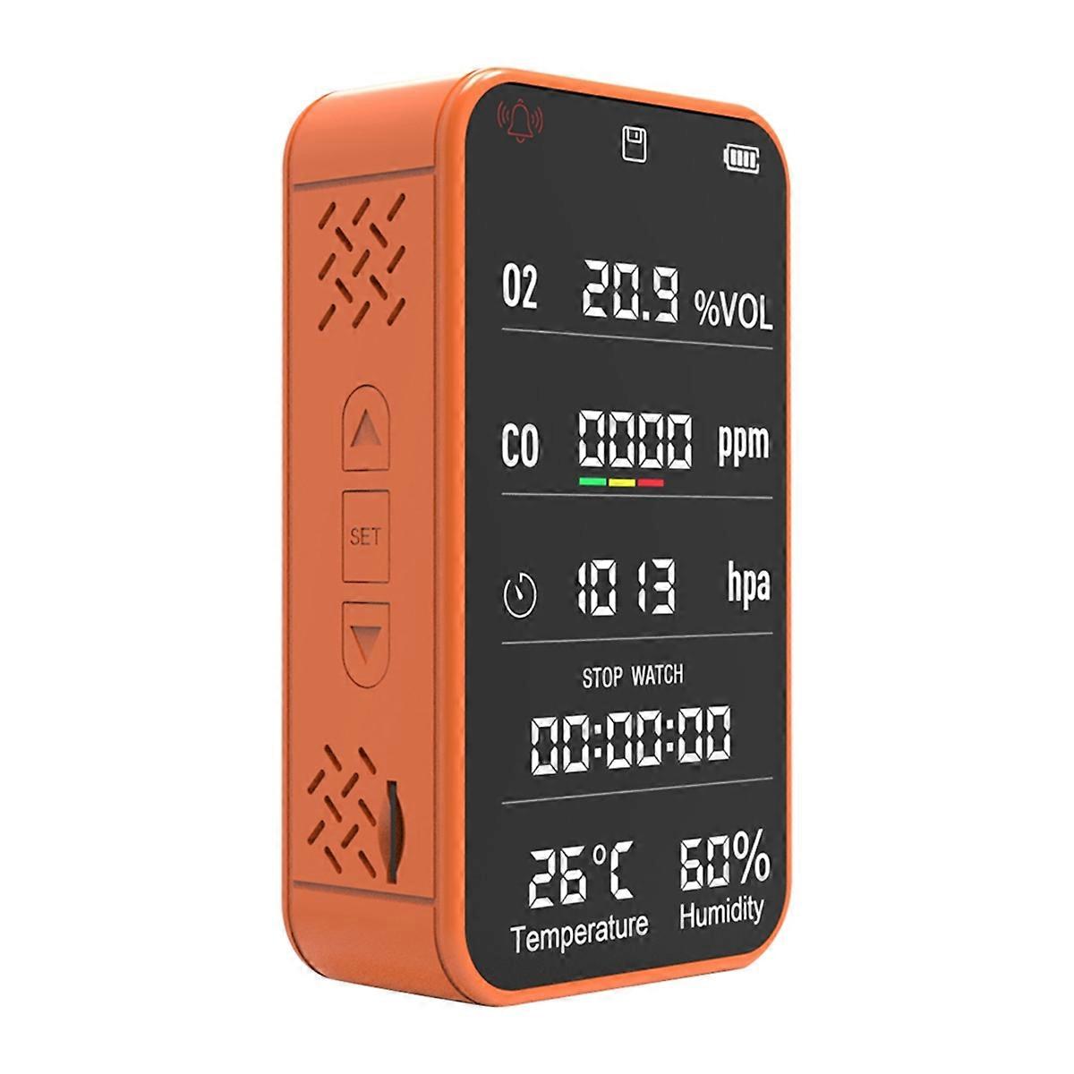 Tuya Smart Data Storage Concentration d’oxygène Détecteur d’air Camping en plein air Monoxyde de carbone Temperatu