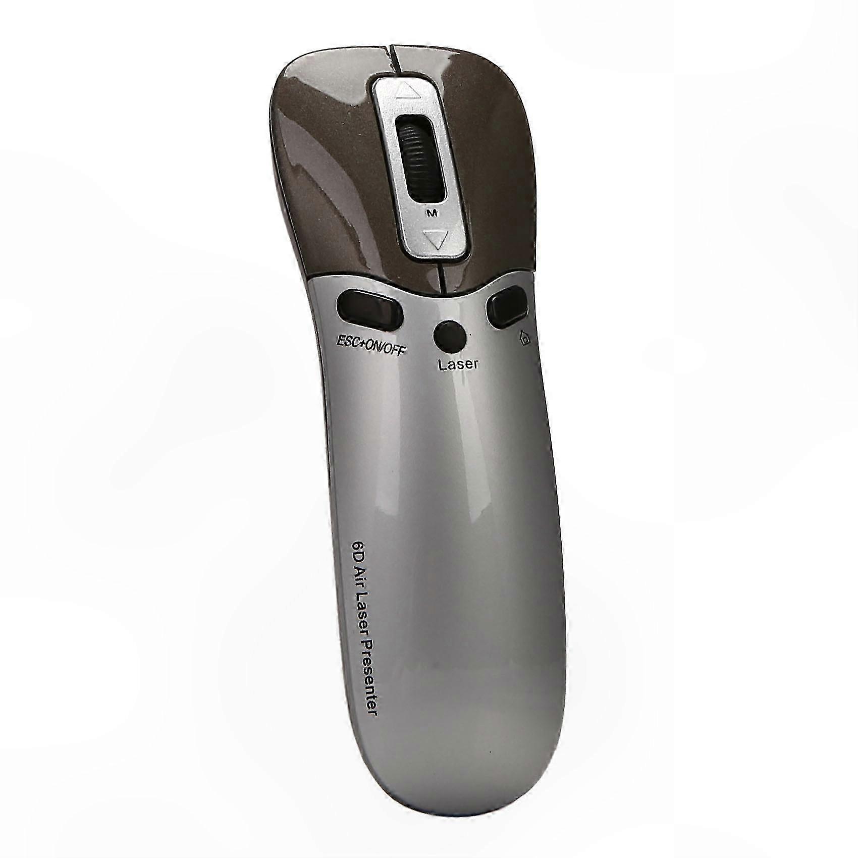 6D Wireless Air Mouse with Pointer Pen and Presenter for PC, Smart TV, Laptop